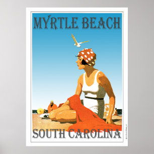 Pôster Vintage Myrtle Beach