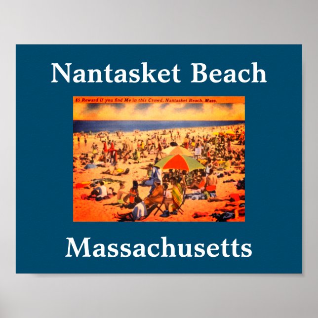 Poster Vintage Nantasket Beach, Massachusetts (Frente)