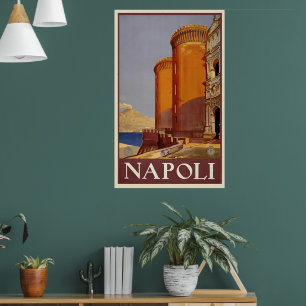 Poster Vintage Napoli   VIAGEM