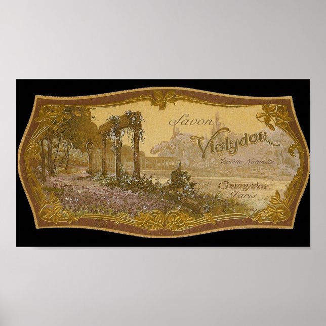 Pôster Vintage Natural Soap Ad (Frente)