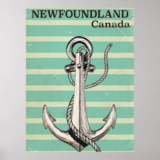 Pôster Vintage náutica canadense de Terra Nova (Frente)