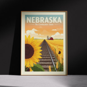 Poster Vintage Nebraska
