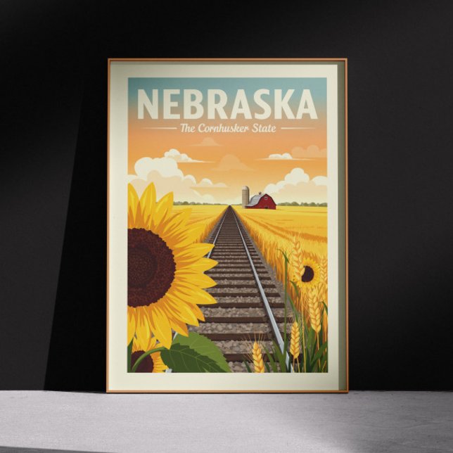 Poster Vintage Nebraska (Criador carregado)