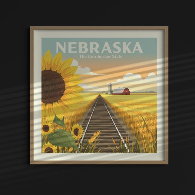 Poster Vintage Nebraska (Criador carregado)