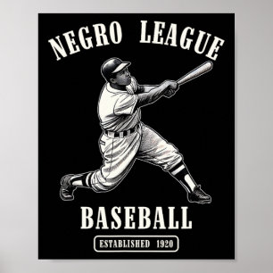 Poster Vintage Negro League Bysell Black History Month Ju