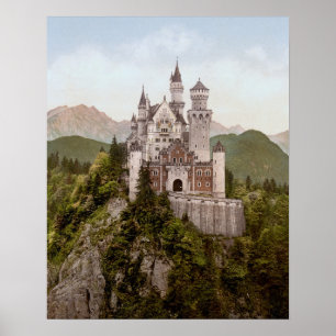 Pôster Vintage Neuschwanstein Baviera 16" x 20"