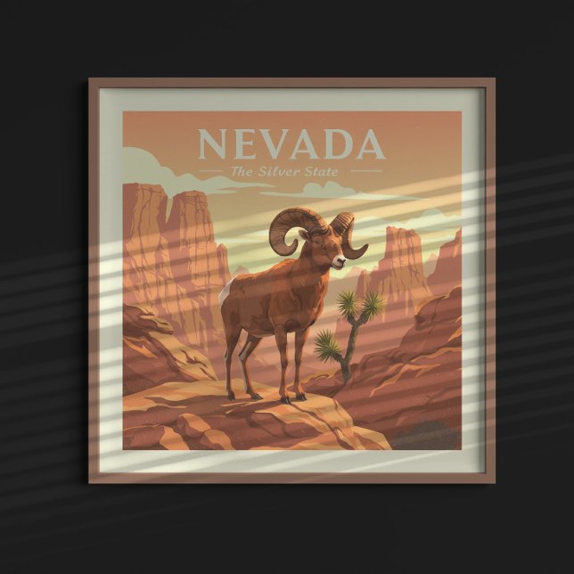 Poster Vintage Nevada (Criador carregado)