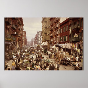 Poster Vintage New York 1890