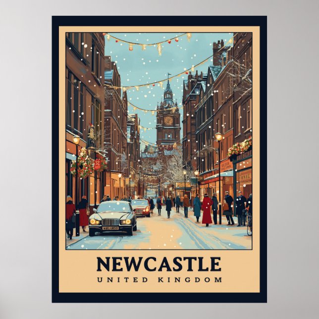 Poster Vintage Newcastle (Frente)