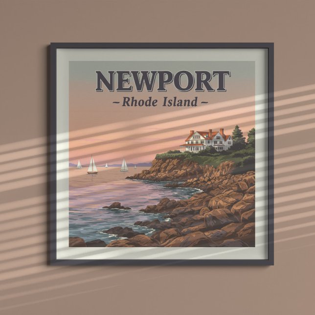 Poster Vintage Newport Rhode Island (Criador carregado)