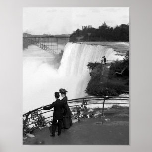 Poster Vintage Niagara Falls - 1908