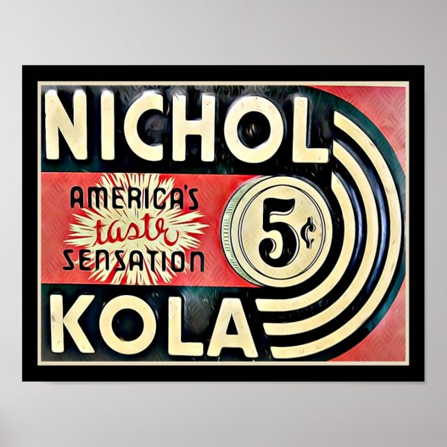 Poster Vintage Nichol Kola Advertisement (Frente)