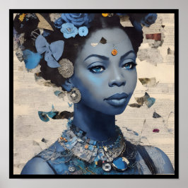 Poster vintage nina collage deco 3