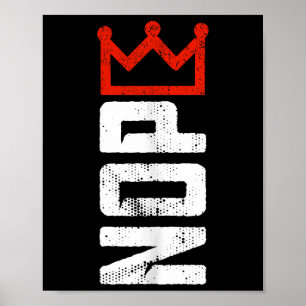 Poster Vintage No Kings - Sinal de Protesto Vertical