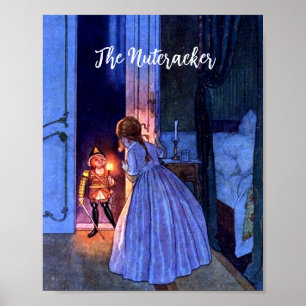 Poster Vintage Nutcracker Art Nouveau Livro Ilustração P