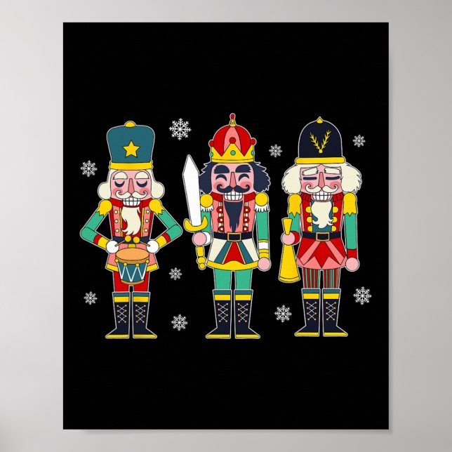 Poster Vintage Nutcracker Squad Match Natal 2024 (Frente)