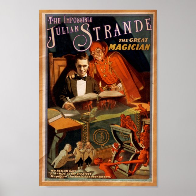 poster vintage "O Impossível Strande Julian" (Frente)