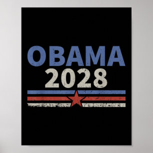 Poster Vintage Obama 2028 Obama Para O Presidente 2028 Re