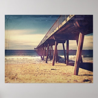 Pôster Vintage Ocean Pier