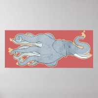 Vintage Octopus Elephant