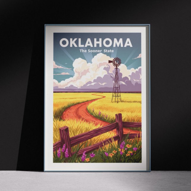 Poster Vintage Oklahoma (Criador carregado)