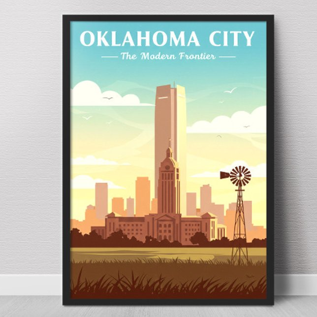 Poster Vintage Oklahoma City (Criador carregado)