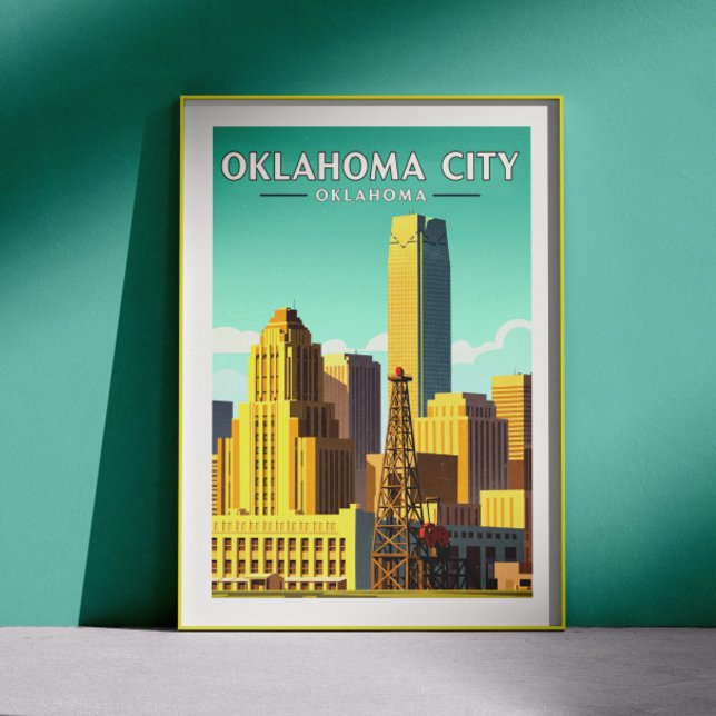 Poster Vintage Oklahoma City Oklahoma (Criador carregado)