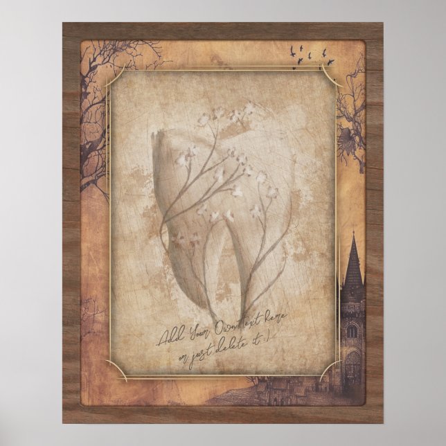 Poster Vintage Old Fashiked Dental Art. Dentist Gift (Frente)