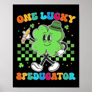 Poster Vintage One Lucky Speductor Rua Patrick Day School