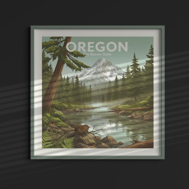 Poster Vintage Oregon (Criador carregado)