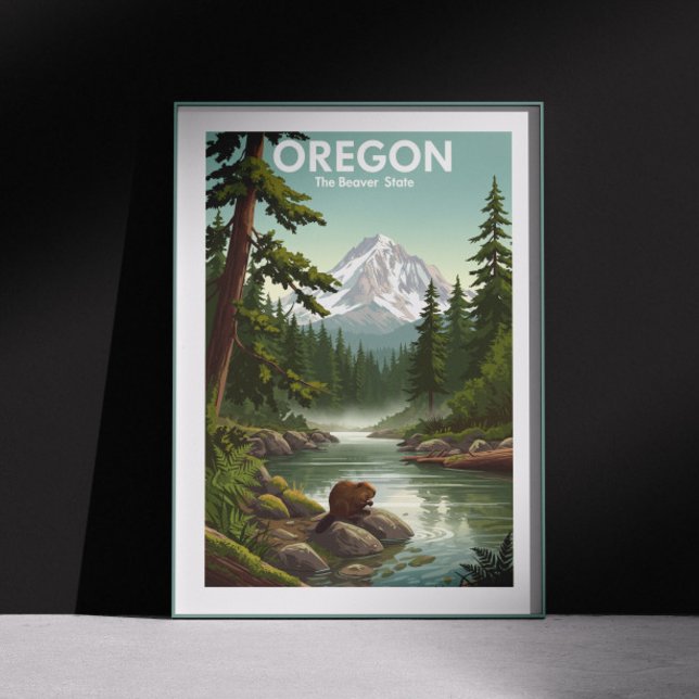 Poster Vintage Oregon (Criador carregado)