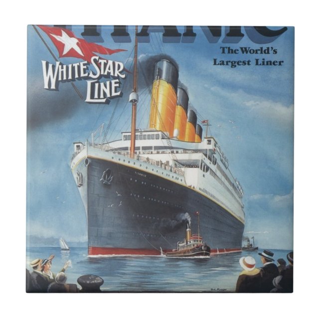 Poster vintage original titânico 1912 (Frente)