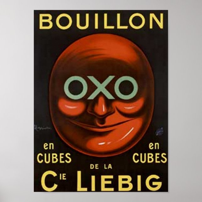 Pôster Vintage OXO Build Ad - Cie Liebig (Frente)