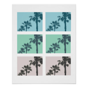 Pôster Vintage Palm Trees Poster
