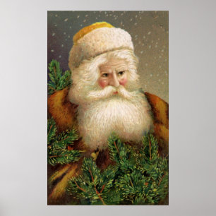 Pôster Vintage Papai Noel 11