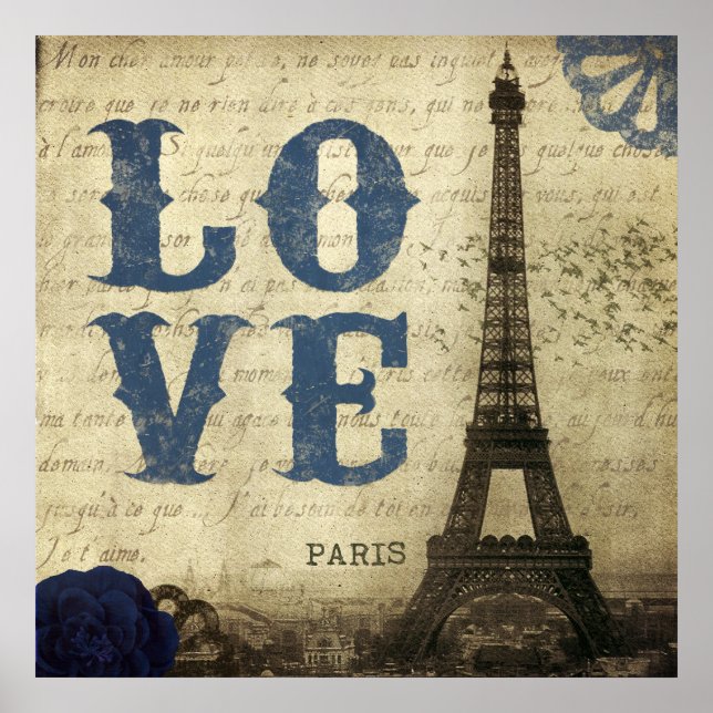 Poster Vintage Paris (Frente)