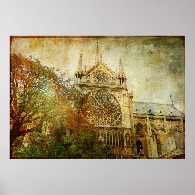 Pôster Vintage Paris (Frente)