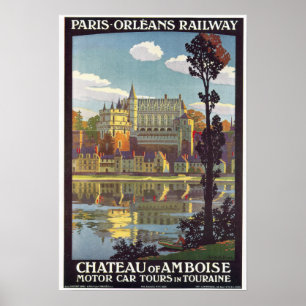 Pôster Vintage Paris ao viagem da estrada de ferro de