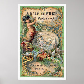 Poster Vintage Paris Perfume Label