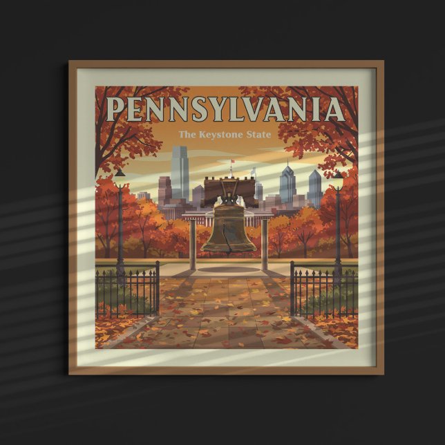 Poster Vintage Pensilvânia (Criador carregado)