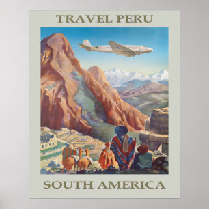 Poster Vintage Peru ?Viagem
