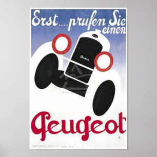 Poster Vintage Peugeot Ad 3