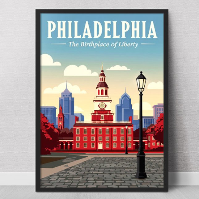 Poster Vintage Philadelphia (Criador carregado)