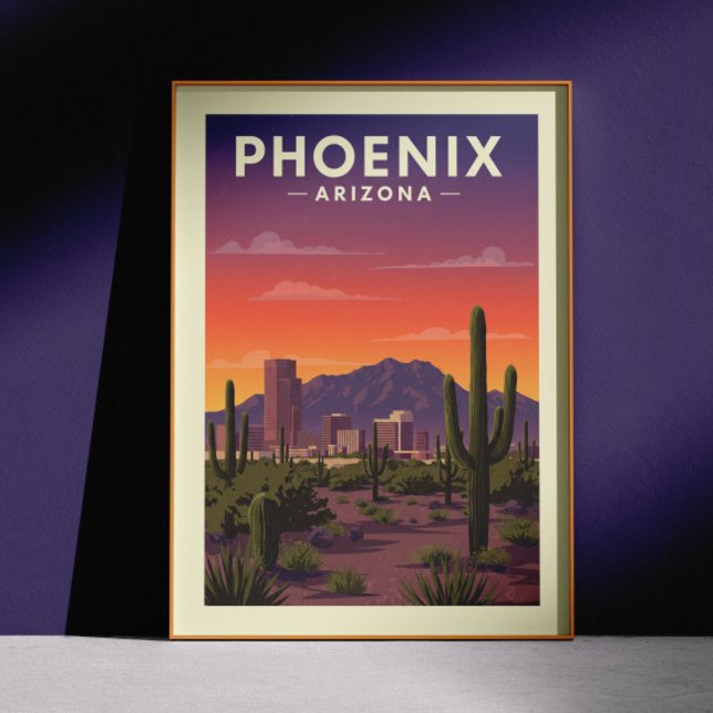 Poster Vintage Phoenix Arizona (Criador carregado)
