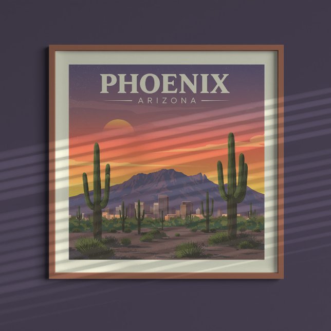Poster Vintage Phoenix Arizona (Criador carregado)