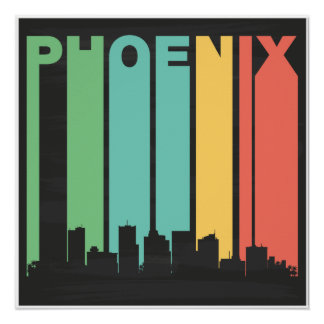Pôster Vintage Phoenix Cityscape