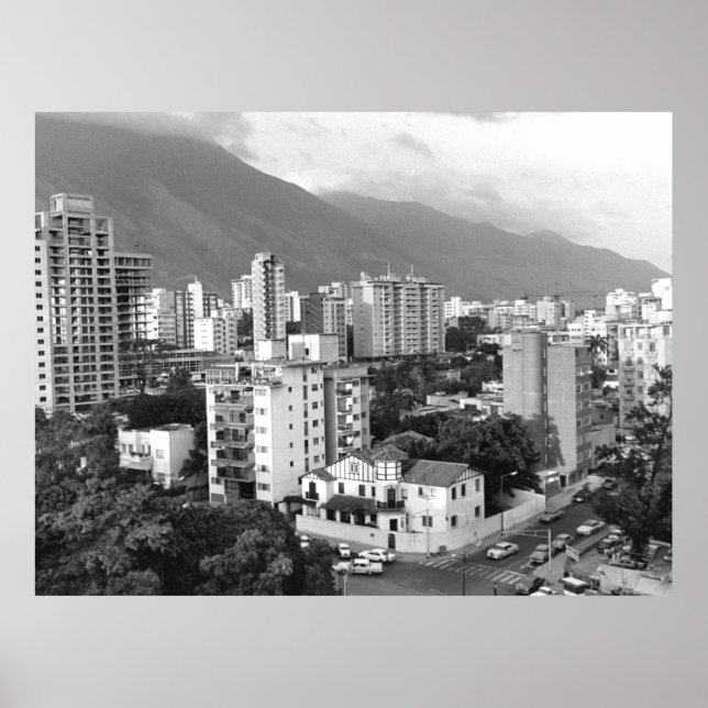 Poster Vintage Photo of Caracas Venezuela (Frente)