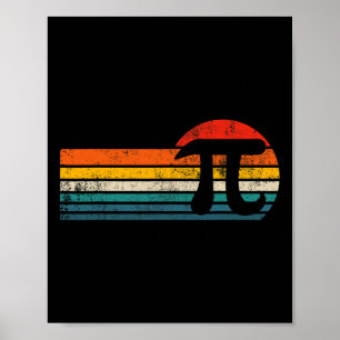 Poster Vintage Pi Day Math Pun Mathematics Symbol Pi Day