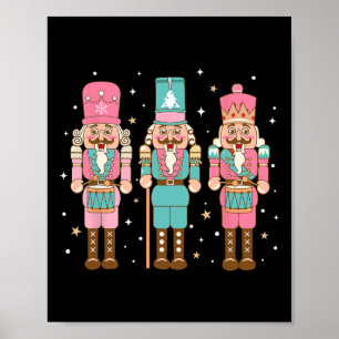 Poster Vintage Pink Nutcracker Esquadrão Mulheres Meninas