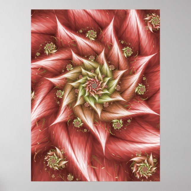 Poster Vintage Pink Rose (Frente)